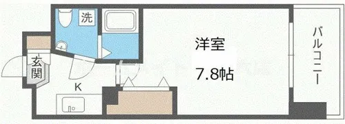 AFFLUENCE難波【9階】の間取り