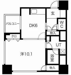 アルグラッド ザ・タワー心斎橋【9階】の間取り