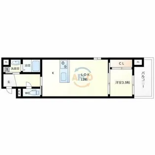 ウイルコート大今里西【5階】の間取り