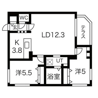 Drum Horse22(ドラムホース22)【1階】の間取り
