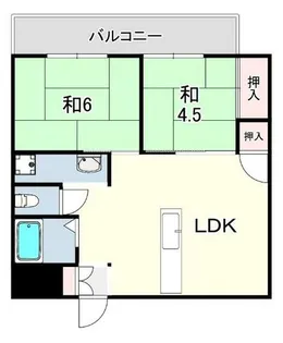 桑の木マンション【5階】の間取り
