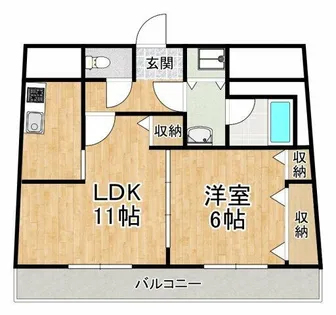 ヴァンティアン【5階】の間取り