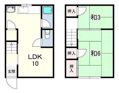 第3富士荘【1階】の間取り