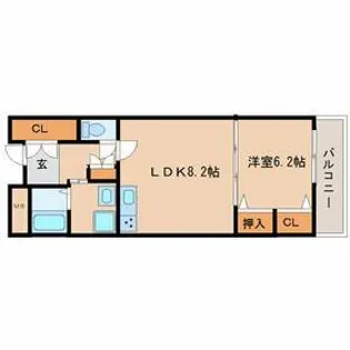 CASA FELICE【10階】の間取り