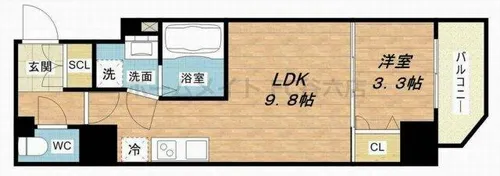 セレニテ心斎橋グランデ【2階】の間取り