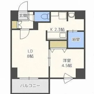 善友BLD【503号室】の間取り