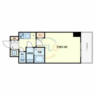 S-RESIDENCE堺blaze【2階】の間取り