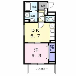 アステリア【2階】の間取り