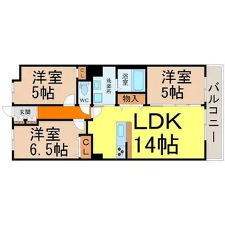 ベレーサ熱田【7階】の間取り