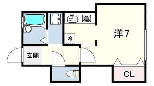 シャルル太寺【1階】の間取り