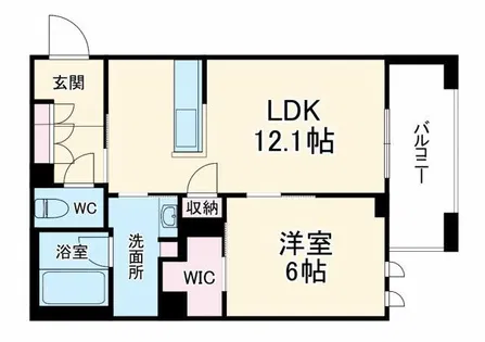 ルミエール勝【2階】の間取り