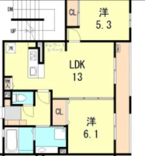 シャルム ソレイユ3番館【1階】の間取り