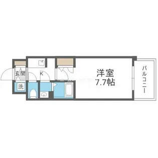 S-RESIDENCE難波大国町domina【8階】の間取り