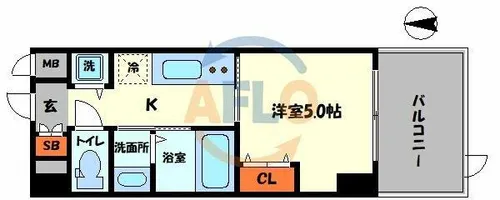 アーバンパーク住之江公園Ⅱ【6階】の間取り