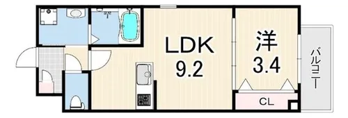 ジーメゾン西二見リュクス【2階】の間取り