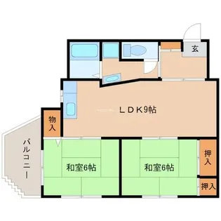 ツエルヴ福弥【3階】の間取り