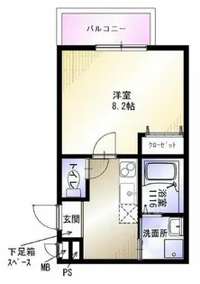 AKAHATA LA CITTA【305号室】の間取り