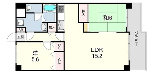 ダイアパレス西明石【11階】の間取り