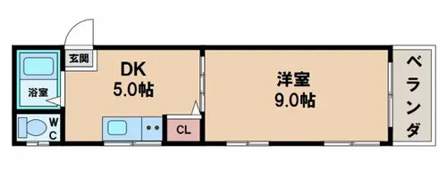 マンションパロット【4階】の間取り