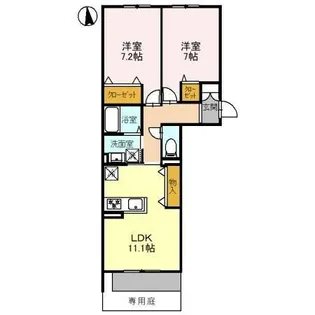 シャーメゾン茜【1階】の間取り
