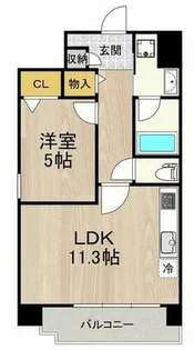 海老江サンライズ【1階】の間取り