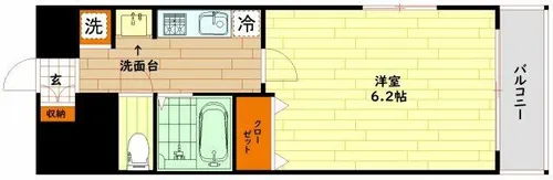 ブランシェ天満【2階】の間取り