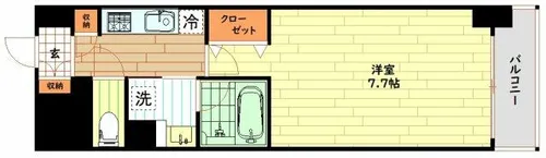 アーバネックス堂島【7階】の間取り