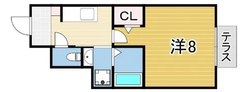 チェリードーレ【1階】の間取り