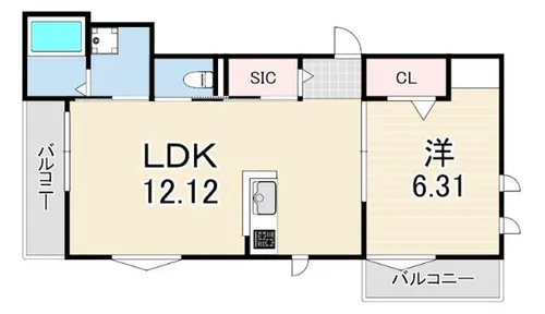 西新町PJ【2階】の間取り