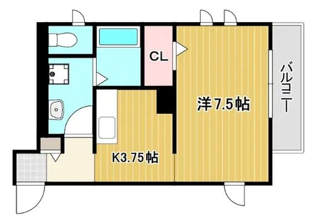 アヴニール西新町【3階】の間取り