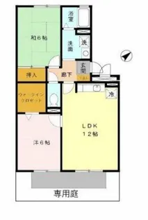 2LDKの間取り画像