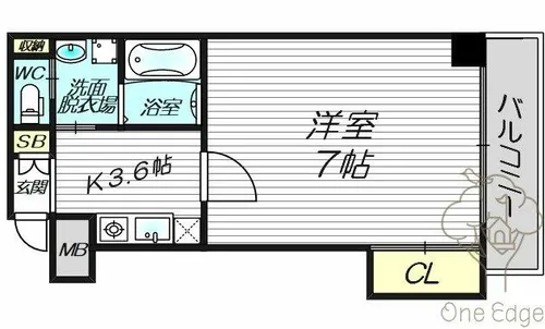 テラスレジデンス梅田東【10階】の間取り