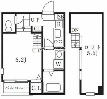 アップハウス【2階】の間取り