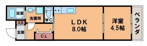 はなれ【2階】の間取り