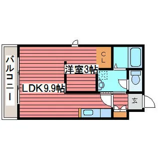 クレセント月寒中央【408号室】の間取り
