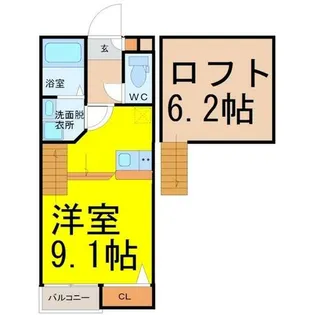 Patina中村公園 I【2階】の間取り