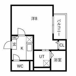 Jack meitokuⅠ【1階】の間取り