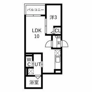 Jack meitokuⅠ【3階】の間取り