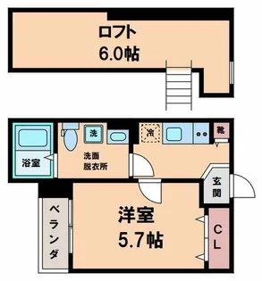 Loft MD【2階】の間取り