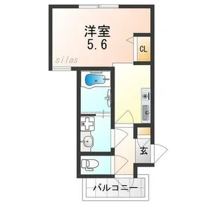 カーサフォルトナート羽曳野Ⅱ【3階】の間取り