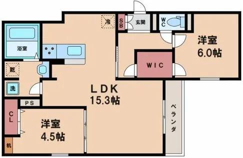 ライジングヒルズ【2階】の間取り
