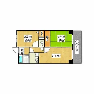 エーデルハイムアビコ【3階】の間取り