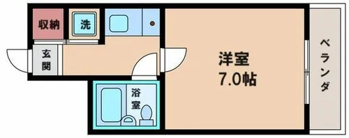 サンハイツ山之内【6階】の間取り