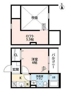 キュリオシティ【2階】の間取り