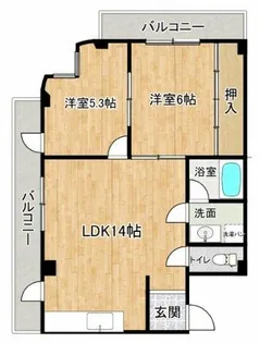 ロイヤルヴィラ【4階】の間取り