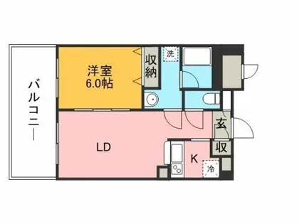 ラ・ペール・モリ【6階】の間取り