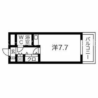 朝日プラザ岸里パサージュ【4階】の間取り