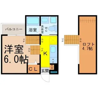 ココマンション【2階】の間取り