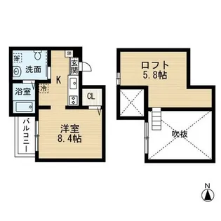 セジョリグラース【2階】の間取り