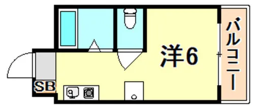 パルメゾン西脇【1階】の間取り